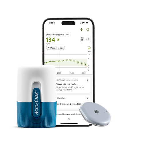 Sensor Accu-Chek SmartGuide conectado a mySugr