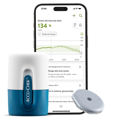 Sensor Accu-Chek SmartGuide y aplicación mySugr